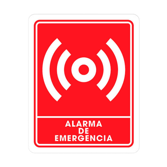 SEÑALAMIENTO ALARMA DE EMERGENCIA 25 X 35CM